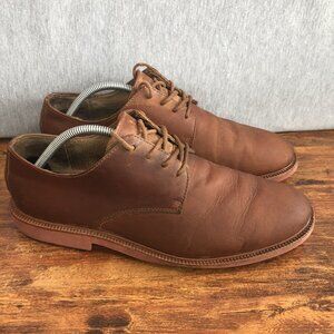 Polo Ralph Lauren Men's Size 10.5 Brown Plain Toe Dress Shoes‎ Oxfords Lace Up